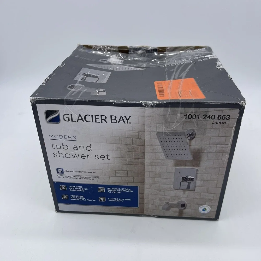 Glacier Bay Modern Single-Handle 1-Spray Tub and Shower Faucet Chrome